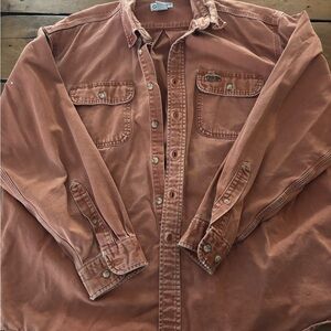 Carhartt Salmon Lightweight Shirt Jacket Sturdy Cotton